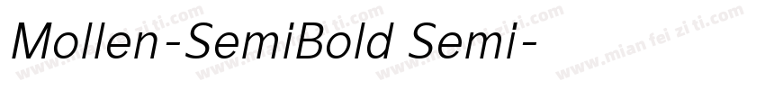 Mollen-SemiBold Semi字体转换